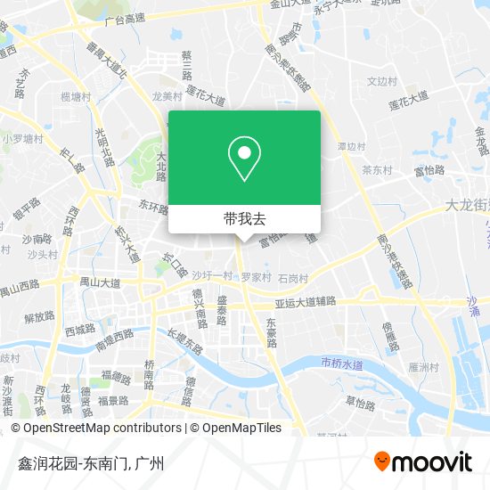 鑫润花园-东南门地图