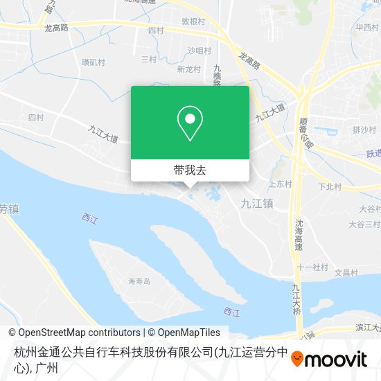 杭州金通公共自行车科技股份有限公司(九江运营分中心)地图