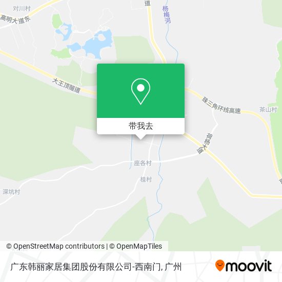 广东韩丽家居集团股份有限公司-西南门地图