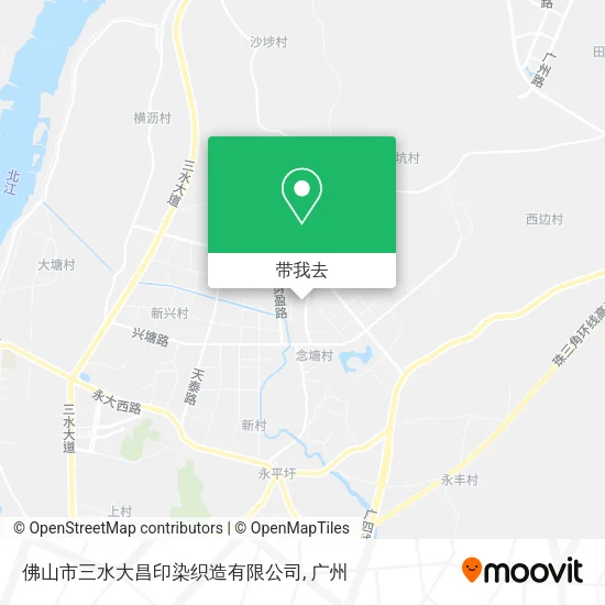 佛山市三水大昌印染织造有限公司地图