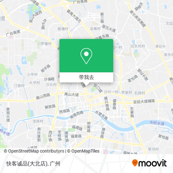 快客诚品(大北店)地图