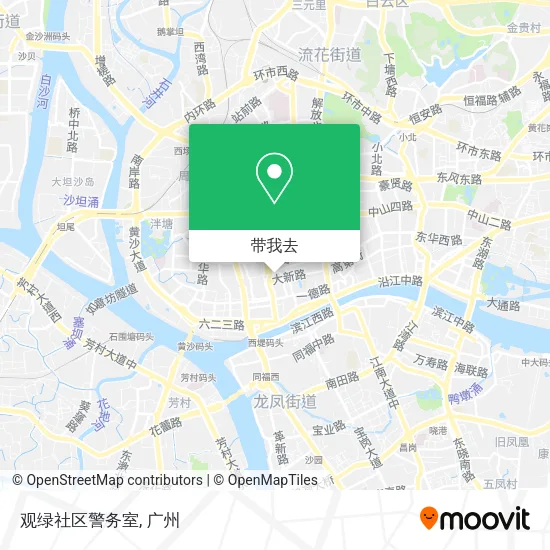 观绿社区警务室地图