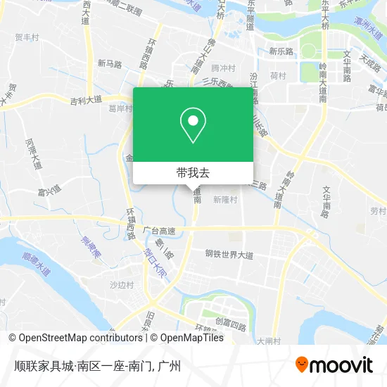 顺联家具城·南区一座-南门地图