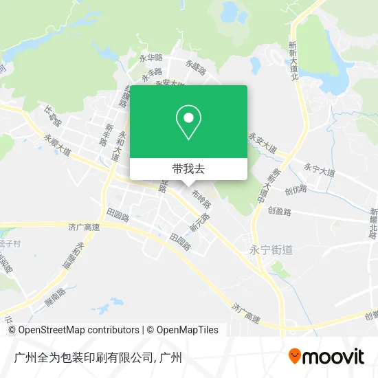 广州全为包装印刷有限公司地图