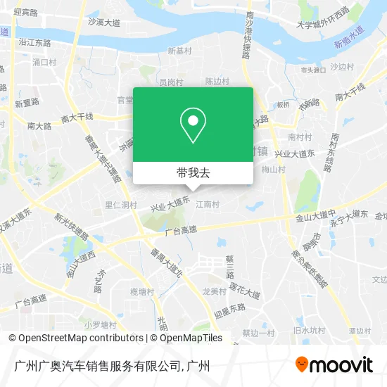 广州广奥汽车销售服务有限公司地图