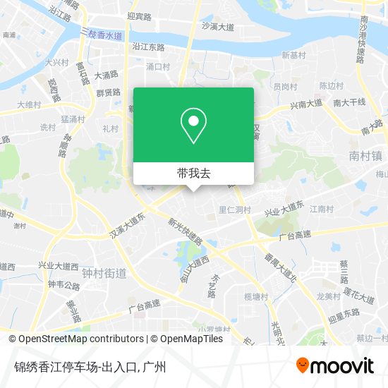 锦绣香江停车场-出入口地图
