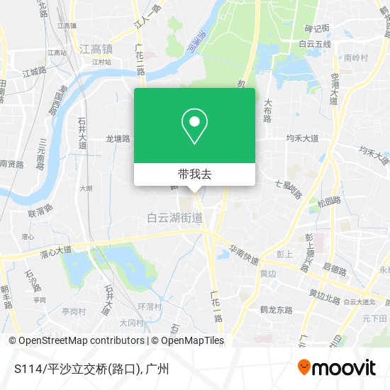 S114/平沙立交桥(路口)地图