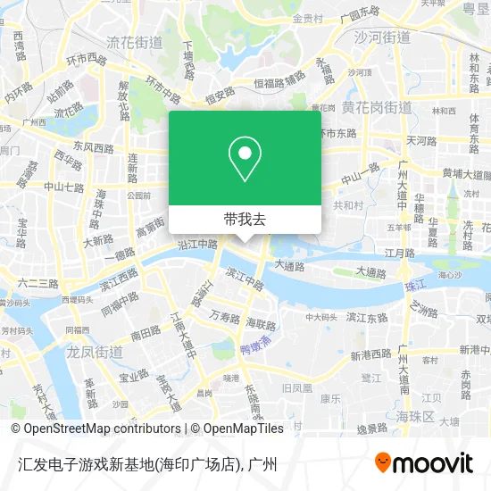 汇发电子游戏新基地(海印广场店)地图