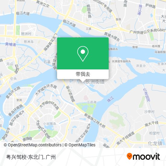 粤兴驾校-东北门地图