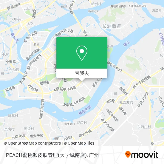 PEACH蜜桃派皮肤管理(大学城南店)地图