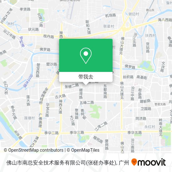 佛山市南总安全技术服务有限公司(张槎办事处)地图
