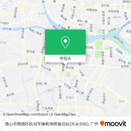 佛山市顺德区机动车辆检测维修总站(乐从分站)地图