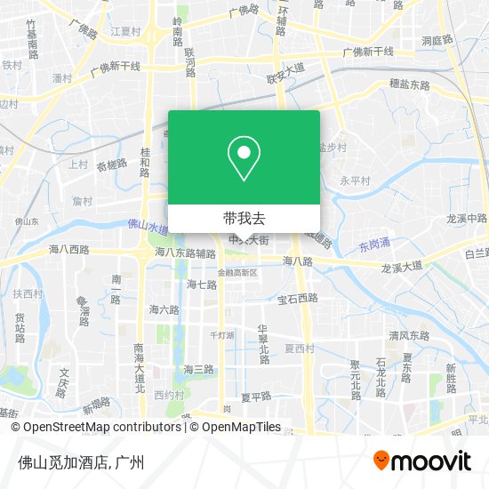 佛山觅加酒店地图