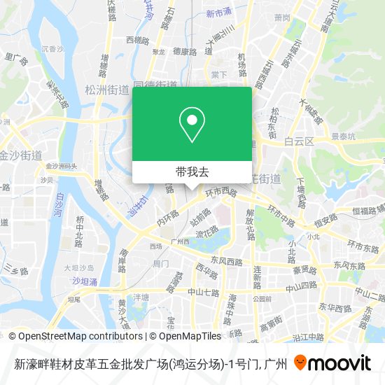 新濠畔鞋材皮革五金批发广场(鸿运分场)-1号门地图