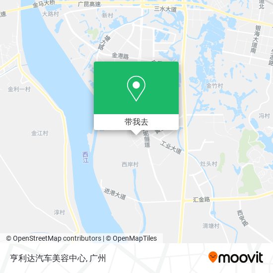 亨利达汽车美容中心地图