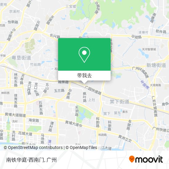 南铁华庭-西南门地图