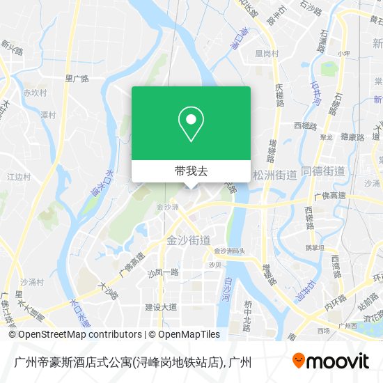 广州帝豪斯酒店式公寓(浔峰岗地铁站店)地图