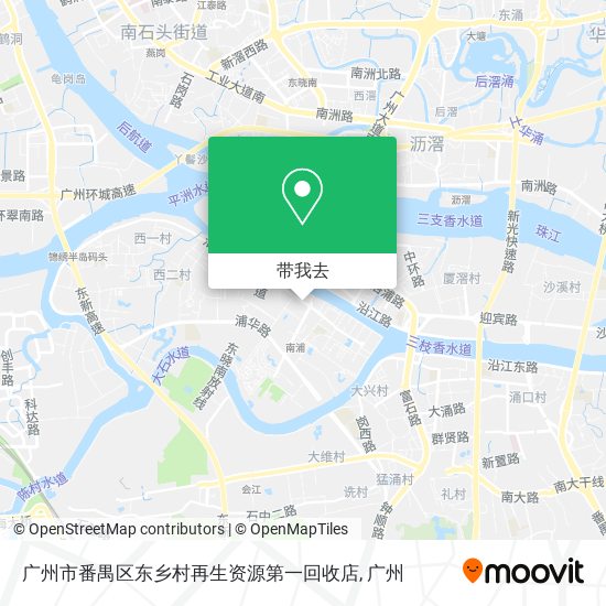广州市番禺区东乡村再生资源第一回收店地图
