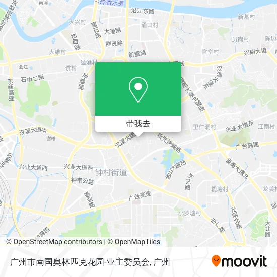 广州市南国奥林匹克花园-业主委员会地图