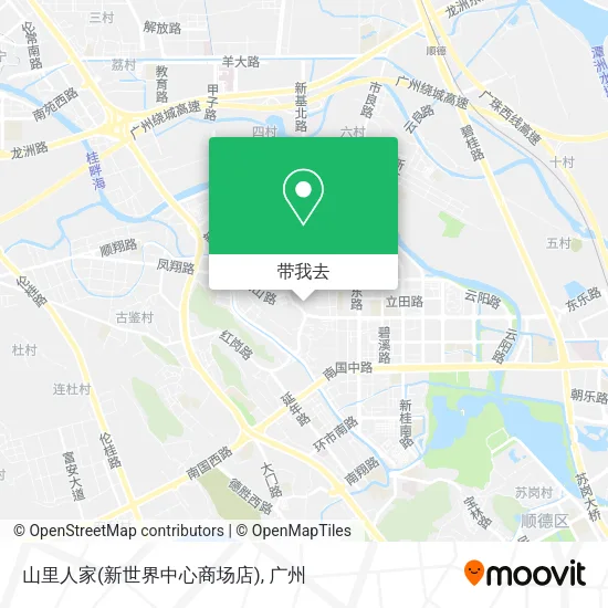山里人家(新世界中心商场店)地图