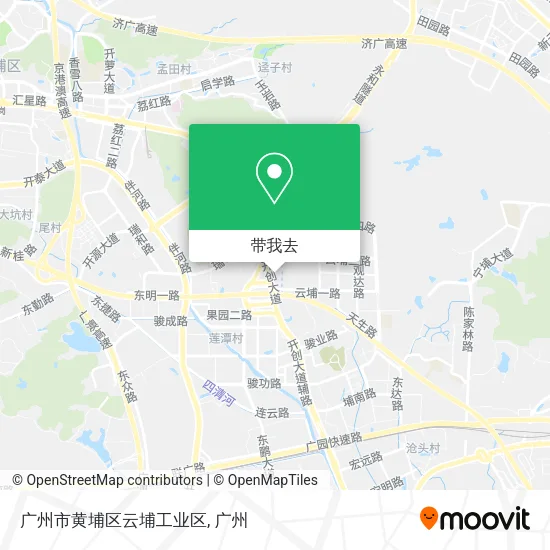 广州市黄埔区云埔工业区地图