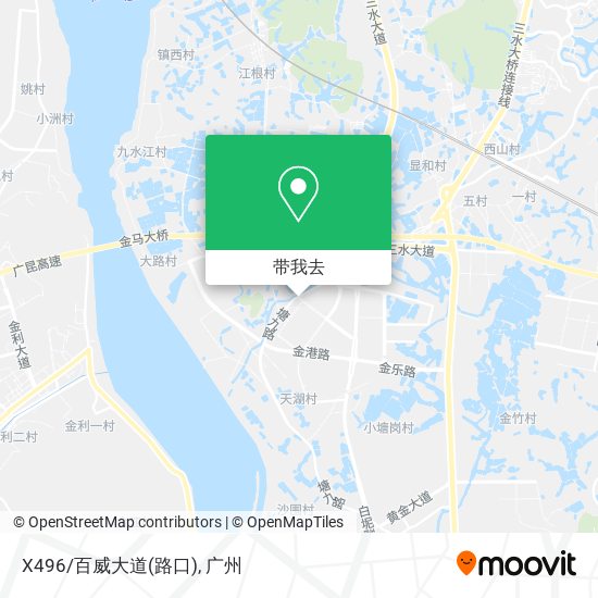 X496/百威大道(路口)地图
