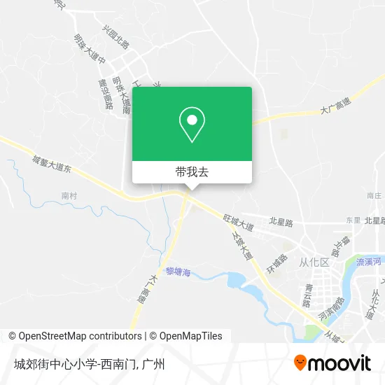 城郊街中心小学-西南门地图