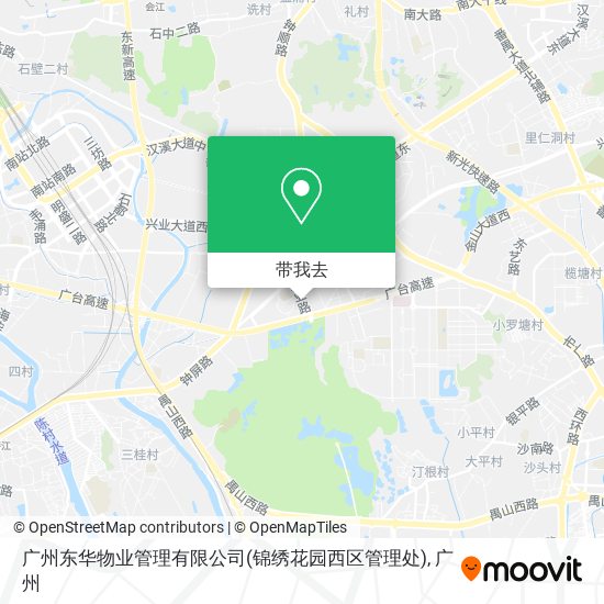 广州东华物业管理有限公司(锦绣花园西区管理处)地图