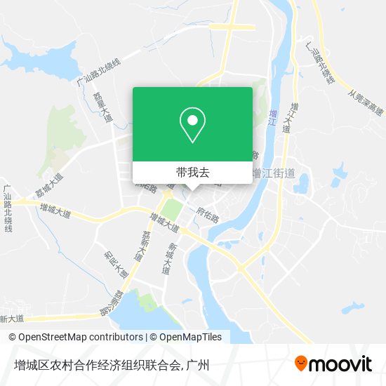 增城区农村合作经济组织联合会地图