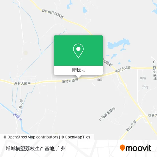 增城横塱荔枝生产基地地图
