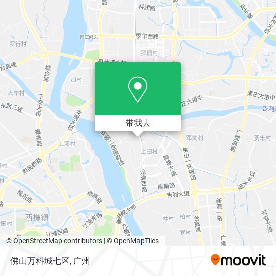 佛山万科城七区地图