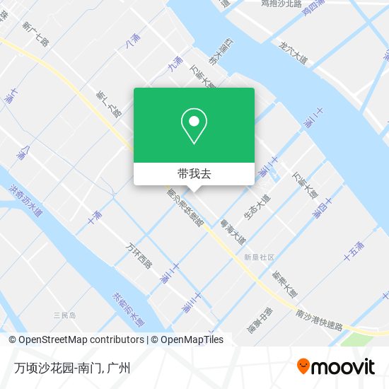 万顷沙花园-南门地图