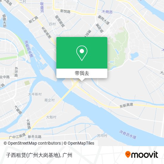 子西租赁(广州大岗基地)地图