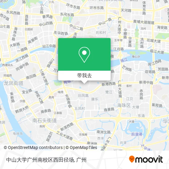 中山大学广州南校区西田径场地图