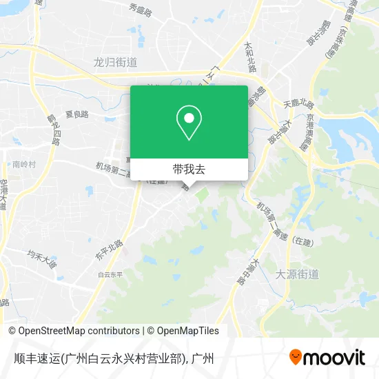 顺丰速运(广州白云永兴村营业部)地图
