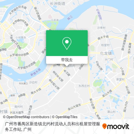 广州市番禺区新造镇北约村流动人员和出租屋管理服务工作站地图