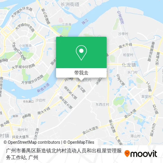 广州市番禺区新造镇北约村流动人员和出租屋管理服务工作站地图