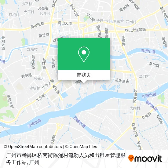 广州市番禺区桥南街陈涌村流动人员和出租屋管理服务工作站地图