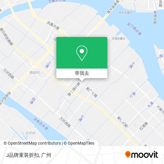J品牌童装折扣地图