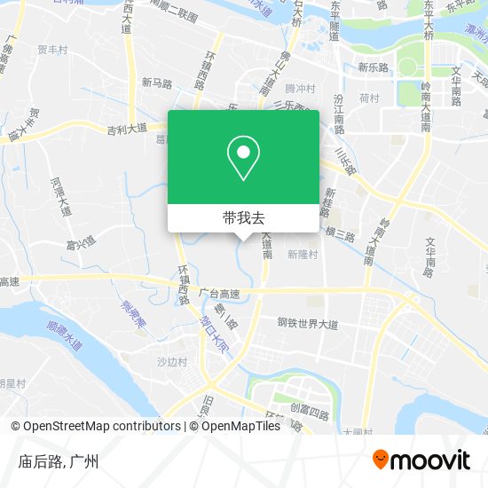 庙后路地图