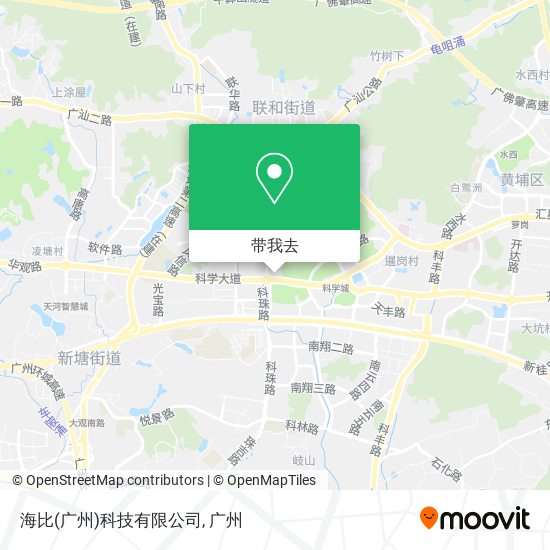 海比(广州)科技有限公司地图