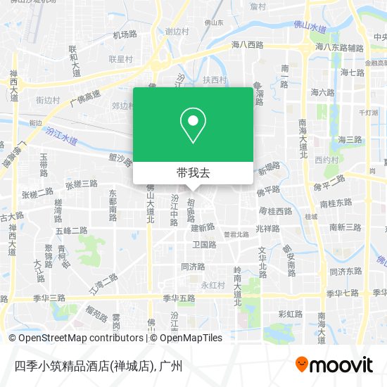四季小筑精品酒店(禅城店)地图