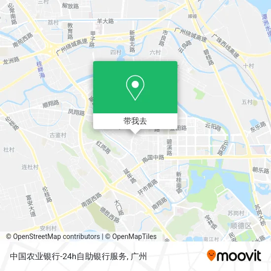 中国农业银行-24h自助银行服务地图