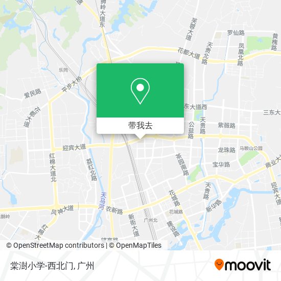 棠澍小学-西北门地图