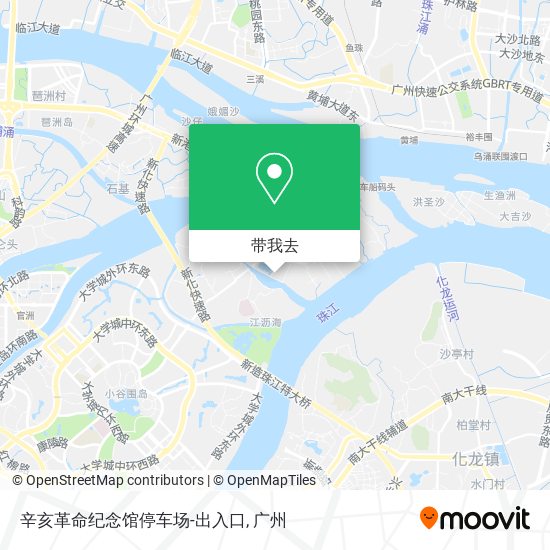 辛亥革命纪念馆停车场-出入口地图