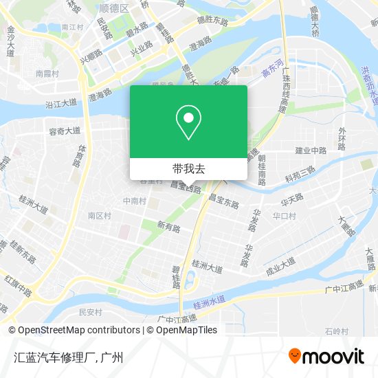 汇蓝汽车修理厂地图