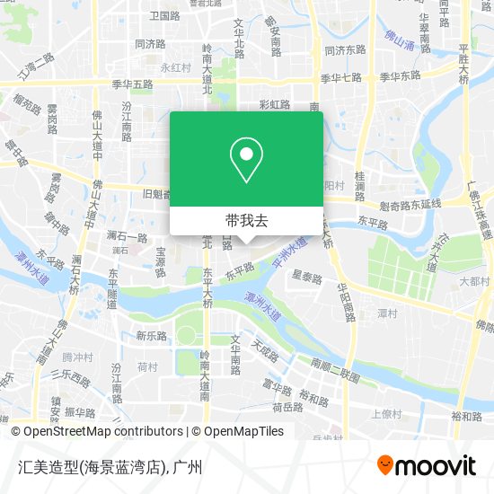 汇美造型(海景蓝湾店)地图
