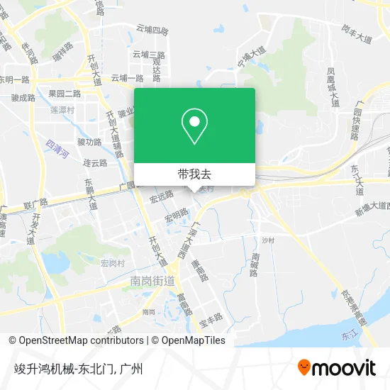 竣升鸿机械-东北门地图