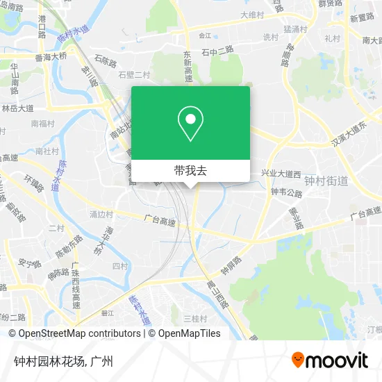 钟村园林花场地图