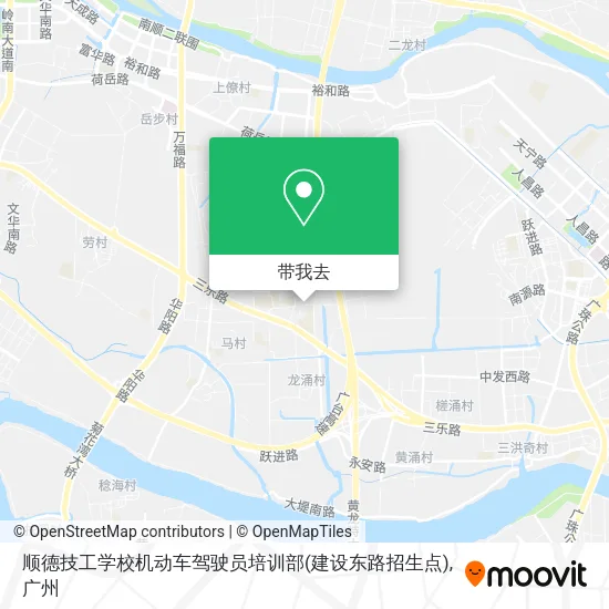 顺德技工学校机动车驾驶员培训部(建设东路招生点)地图